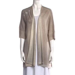 ✨ Raquel Allegra Distressed Cashmere Cardigan Sweater